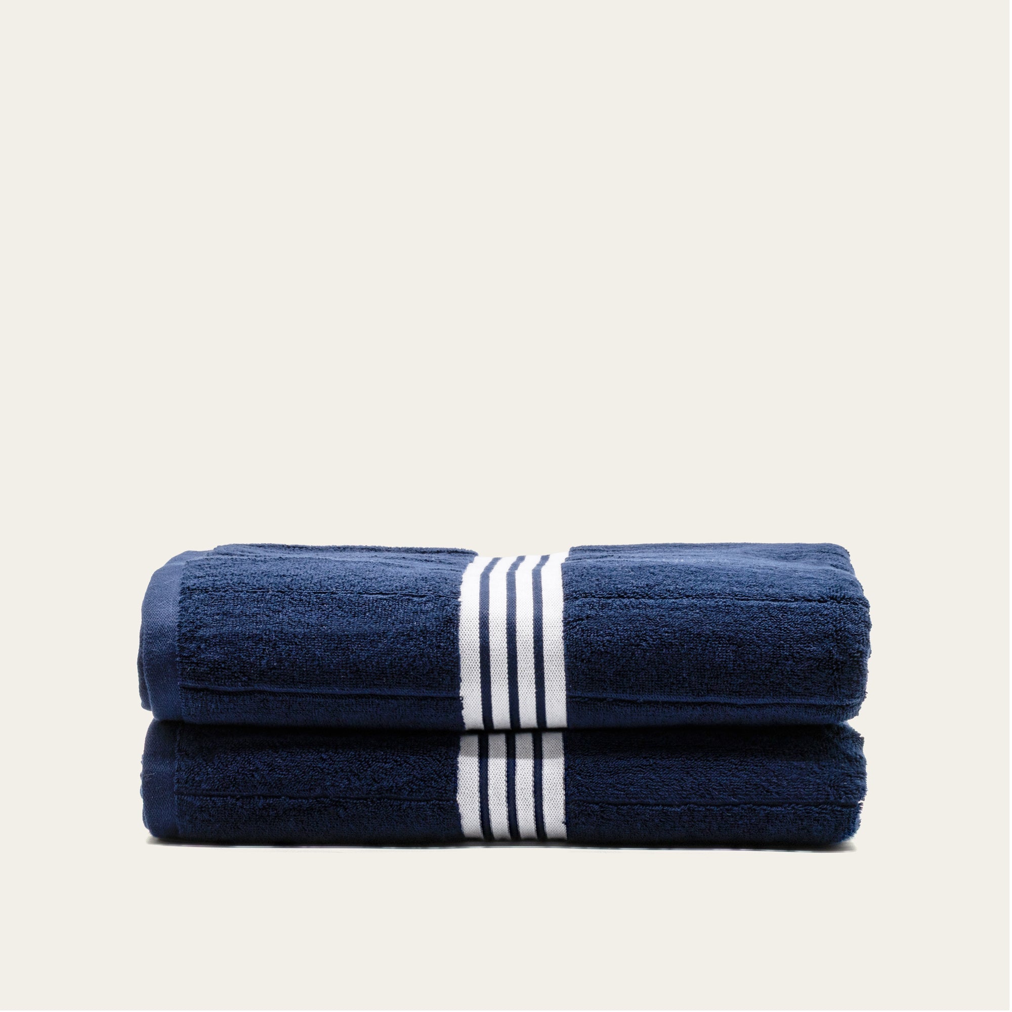 Nautilus Australian Cotton Towels | Navy/White