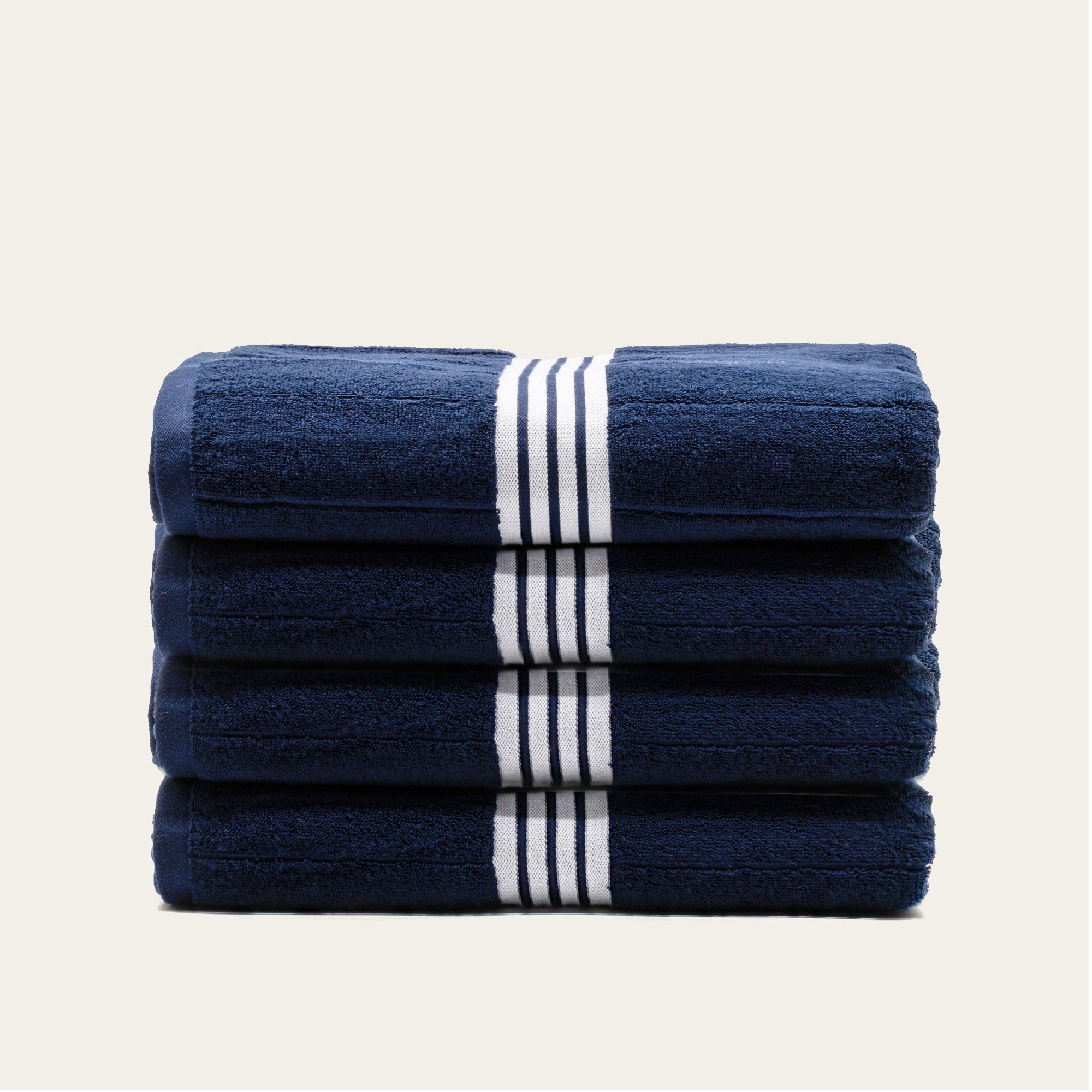 Nautilus Australian Cotton Towels | Navy/White