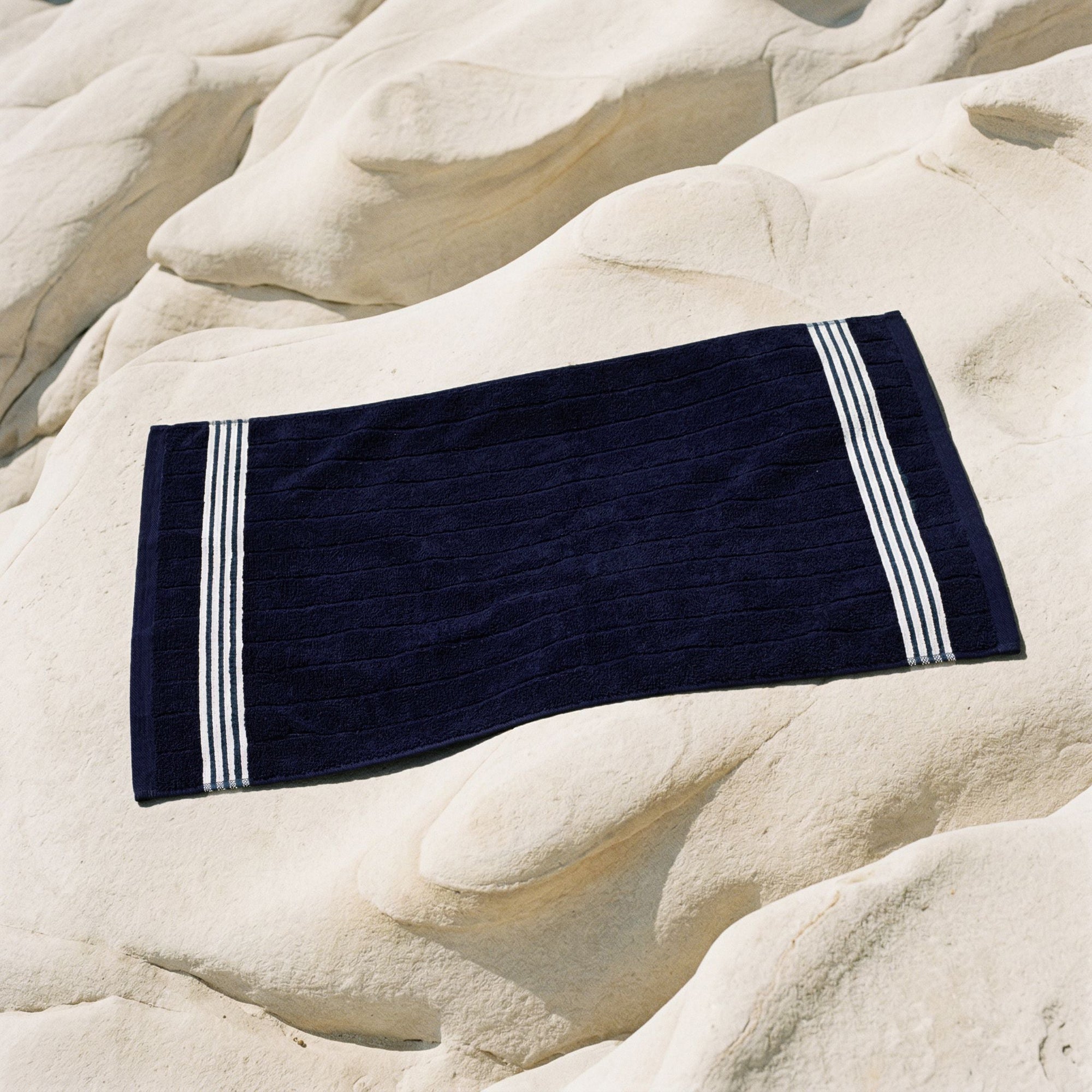 Nautilus Australian Cotton Towels | Navy/White