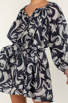 Nea Dress | Serpentine Blue