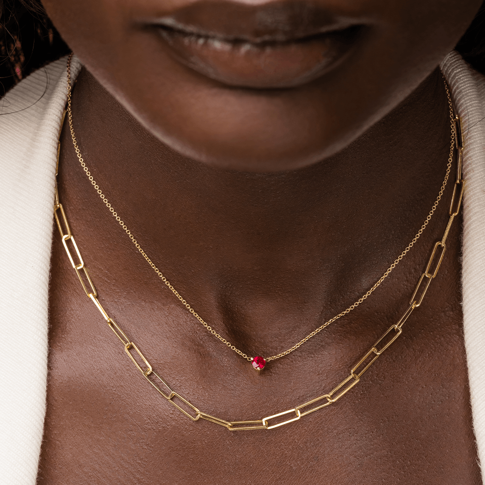 Women | Ruby Sweet Nothings Choker | 14k White Gold