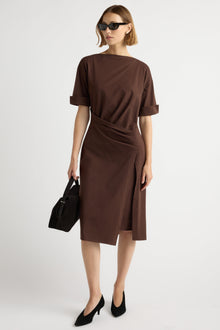 Mali | Noelle Asymmetric-Wrap Dress in Size Small