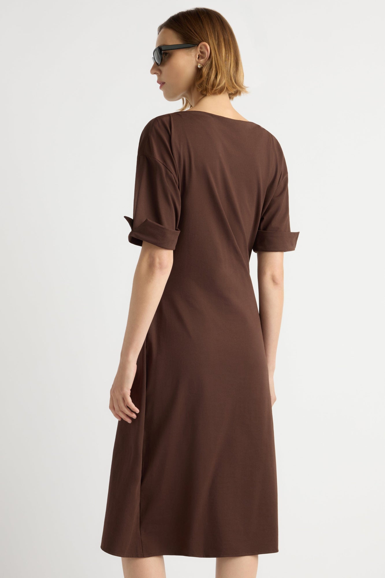 Mali | Noelle Asymmetric-Wrap Dress in Size Small