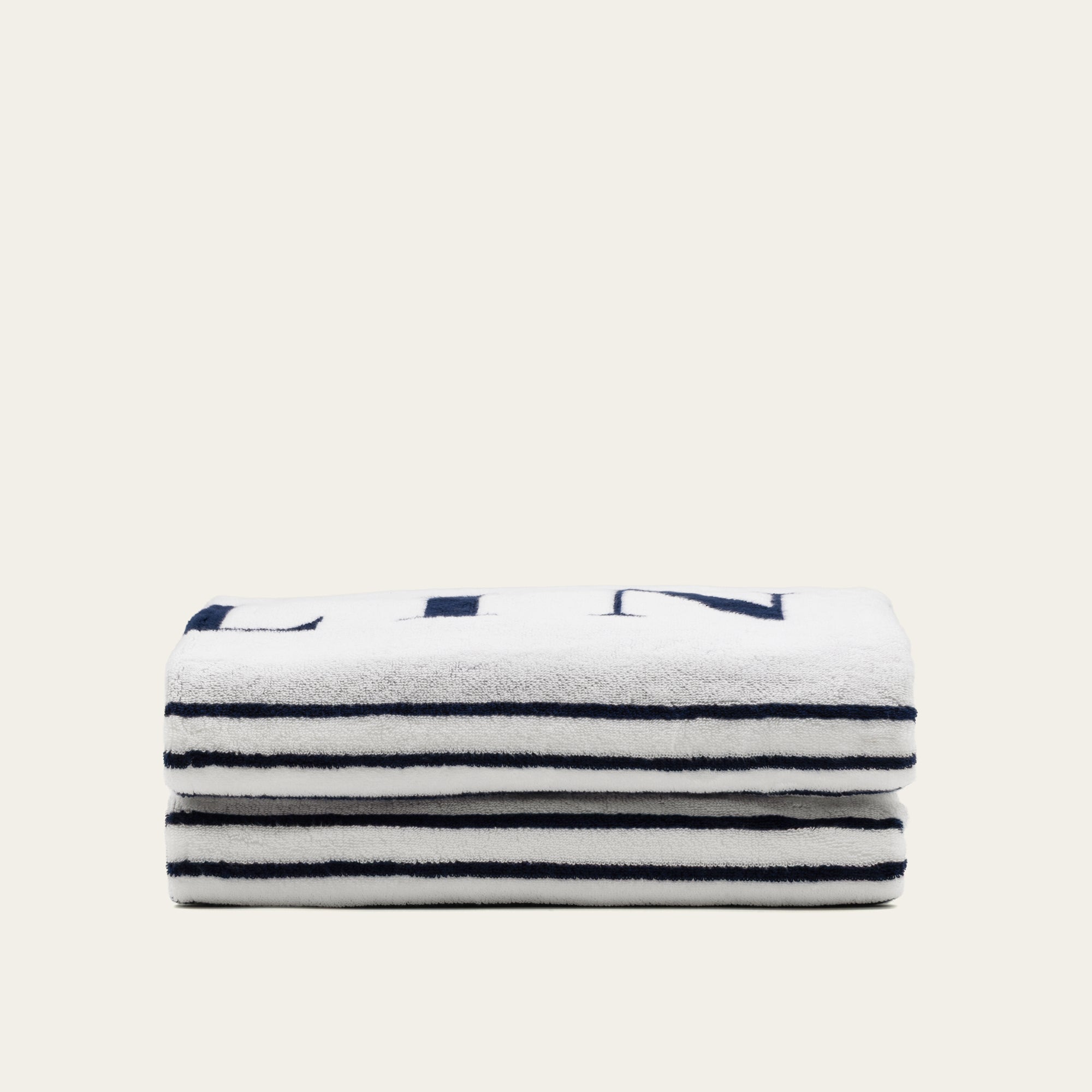 Offline Australian Cotton Beach Towels | Navy/White