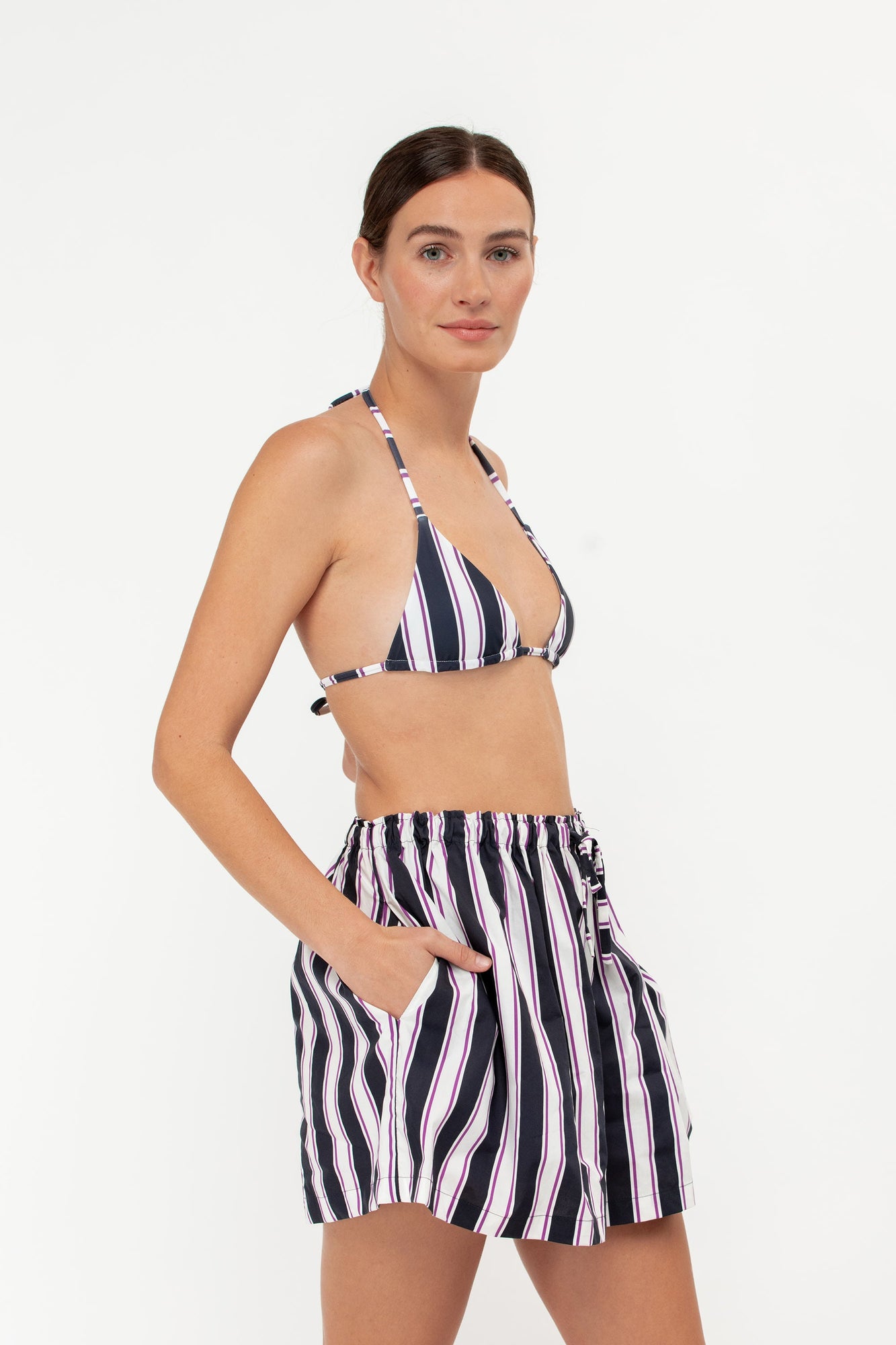 Olly Shorts | Cabana Stripe