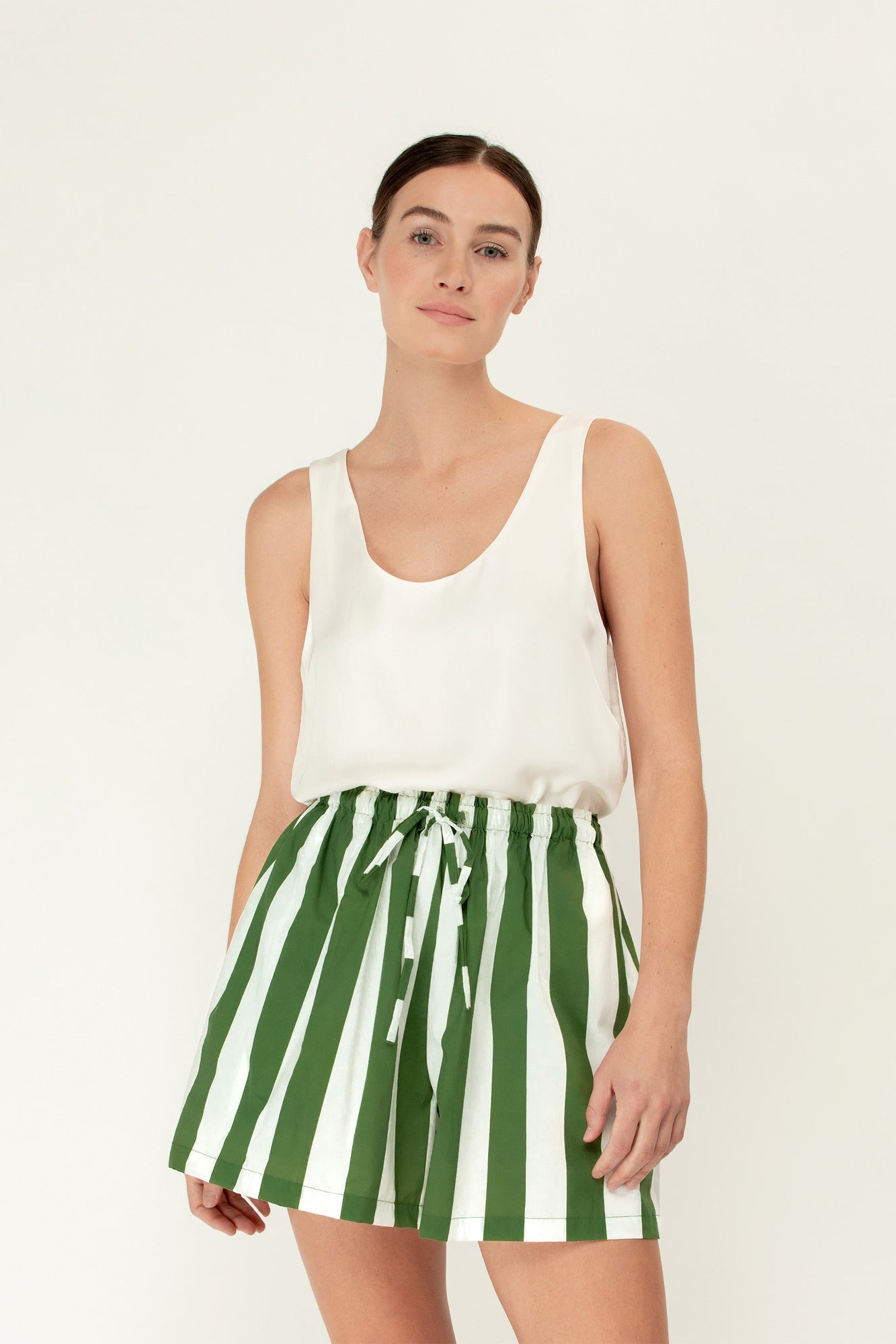 Olly Shorts | Verdant Stripe