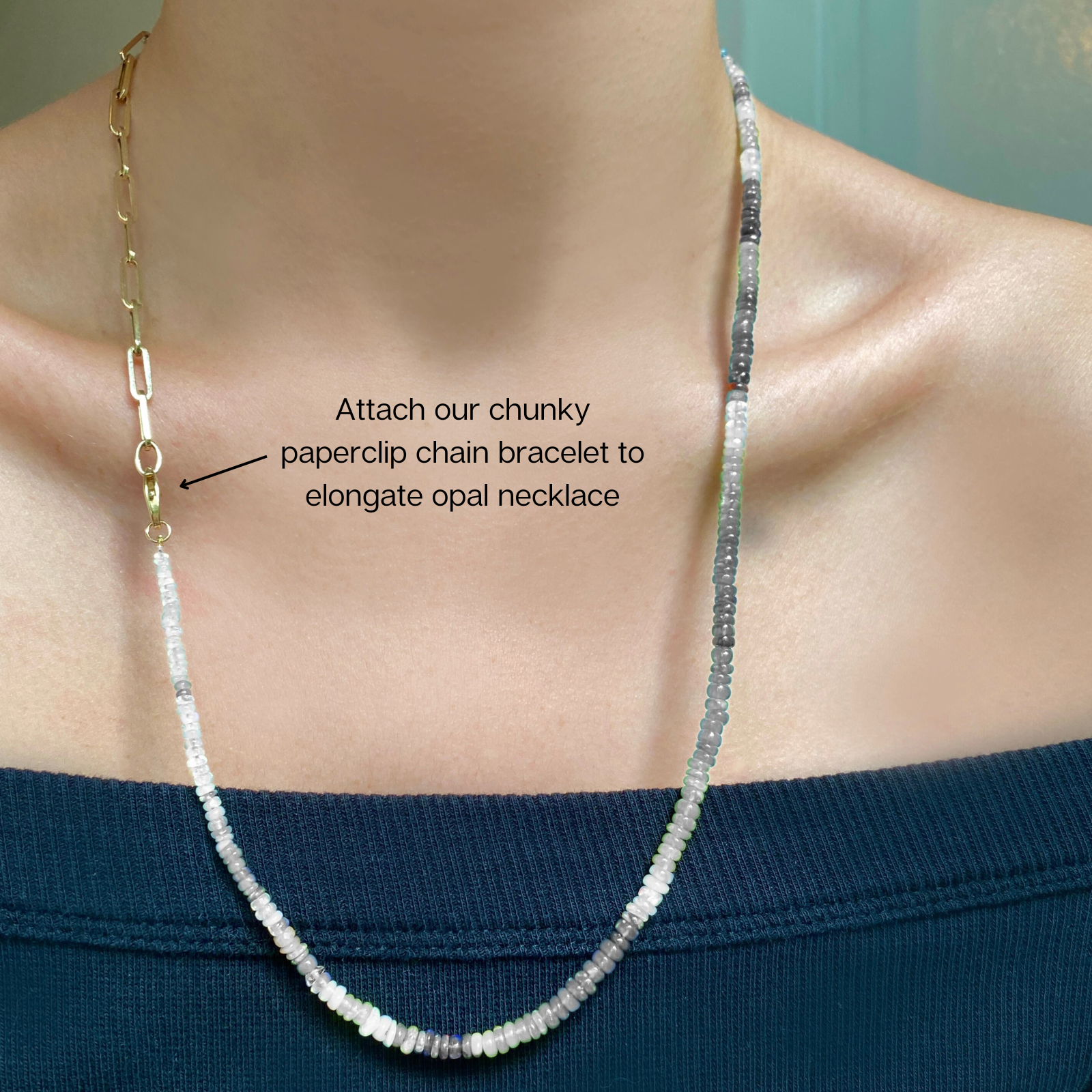 Flashy Opal Necklace