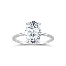 14Kt White Gold Lab Grown Diamond Oval Ring 1.5 Ct | White Gold