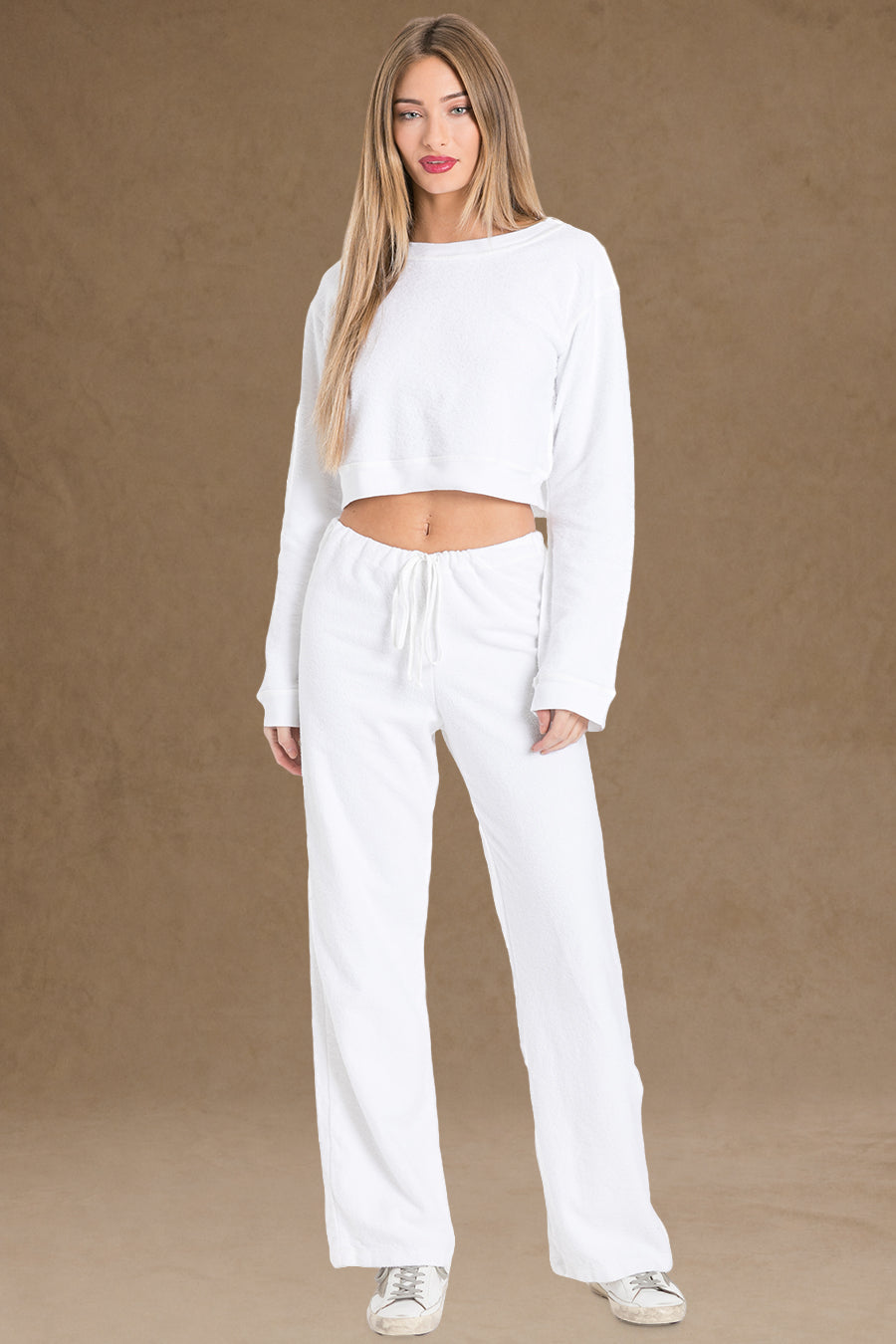 Women | Vintage Reversed Fleece Drawstring Sweatpant | Off-White