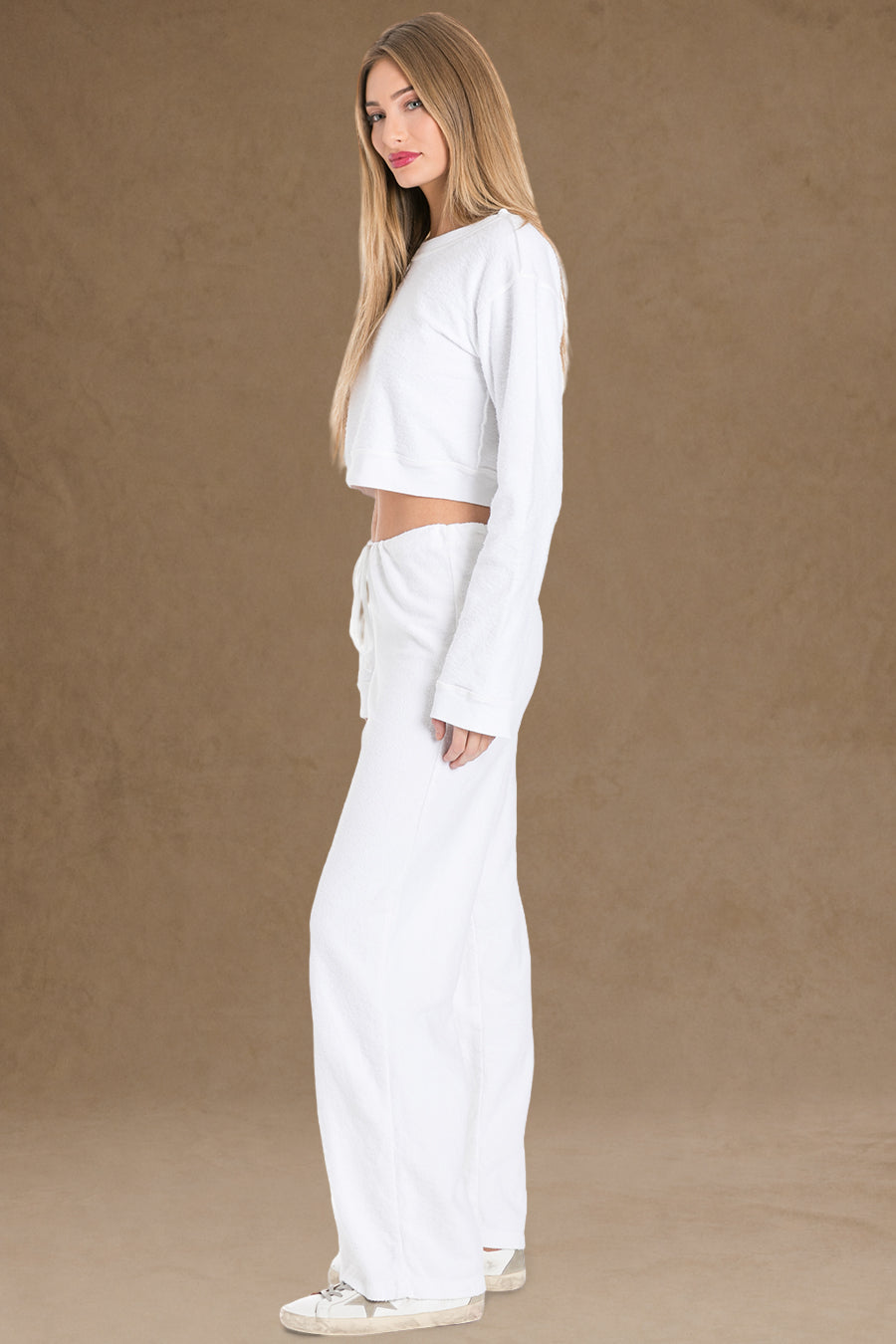 Women | Vintage Reversed Fleece Drawstring Sweatpant | Off-White