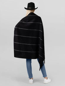 Notting Hill Wrap | Black/Ivory