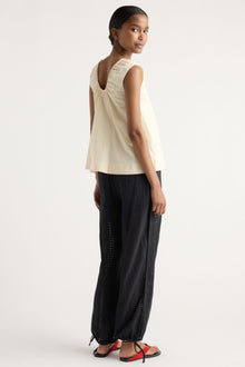 Isilda | Paloma Stretch-Waist Gingham Pant in Size Extra Small