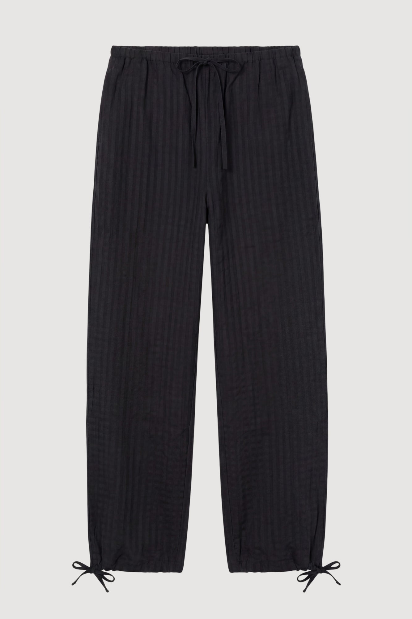 Aya | Paloma Stretch-Waist Gingham Pant - Flat