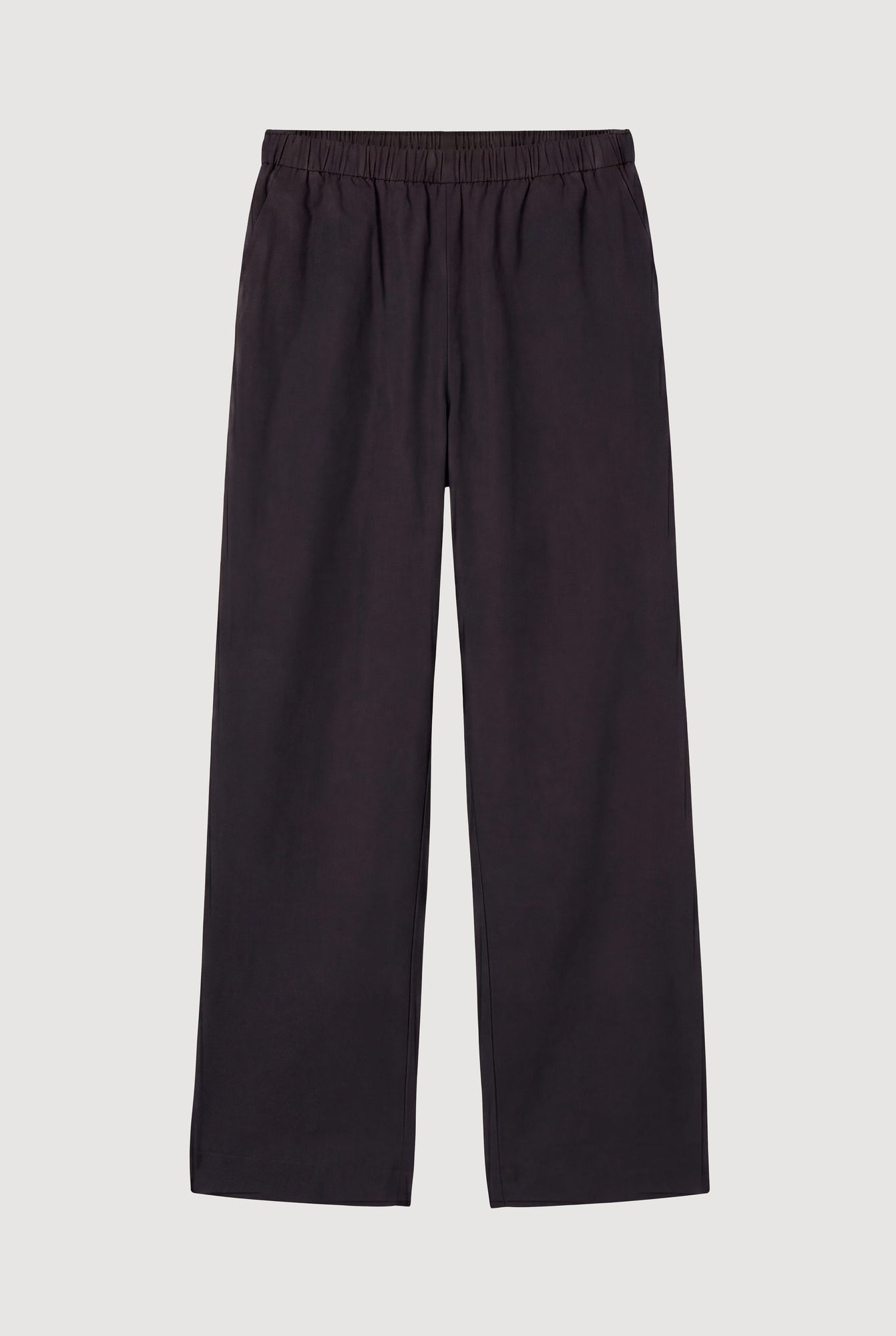 Arya | Paula Stretch-Waist Organic Cotton Pant in Size Small - Flat