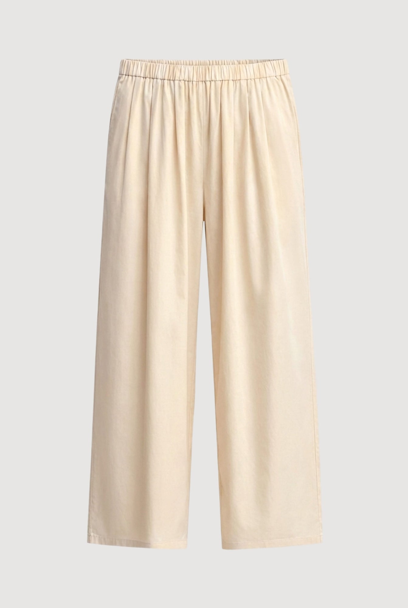 Arya | Paula Stretch-Waist Organic Cotton Pant in Size Small - Flat