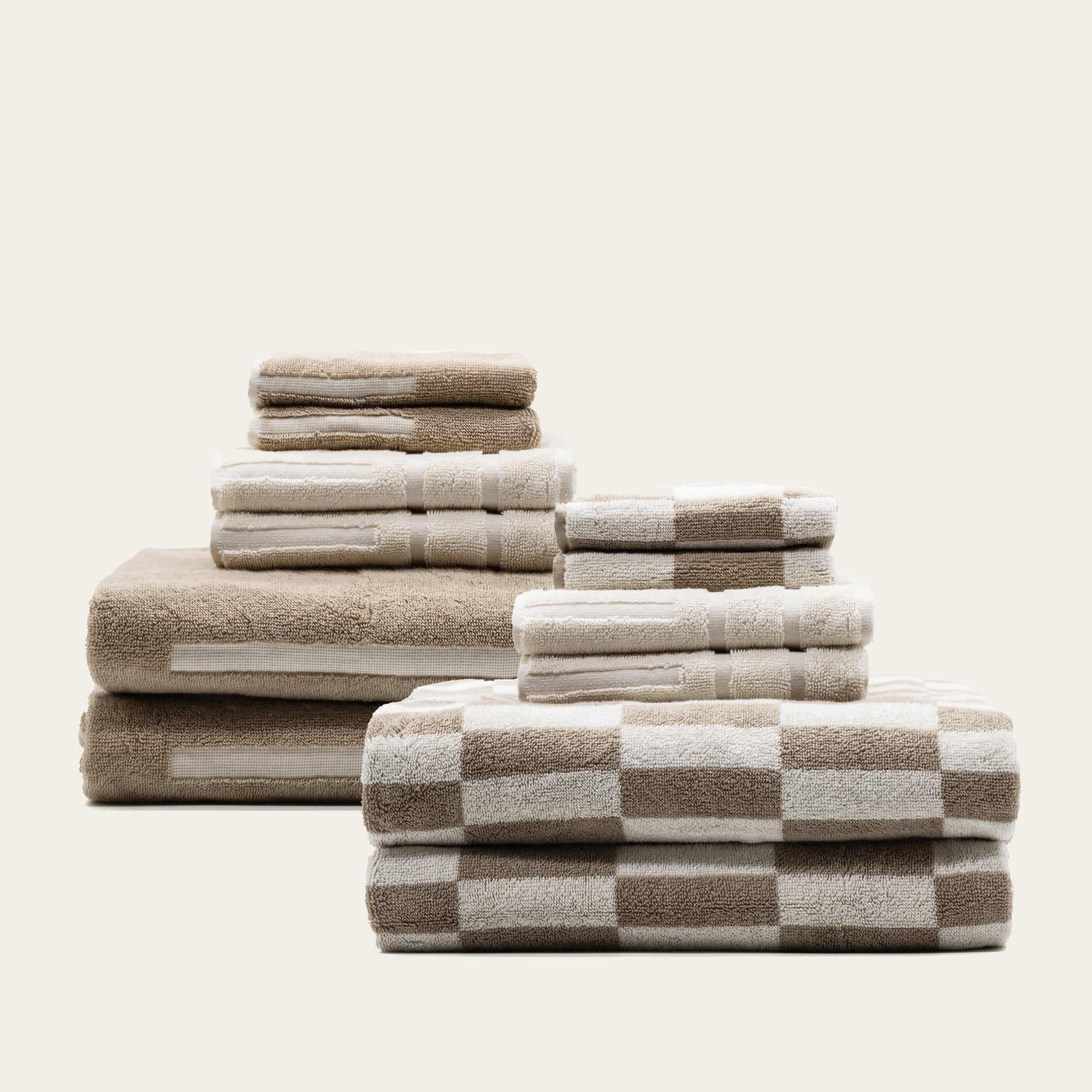 Pietra Australian Cotton Towels | Tan/Ecru