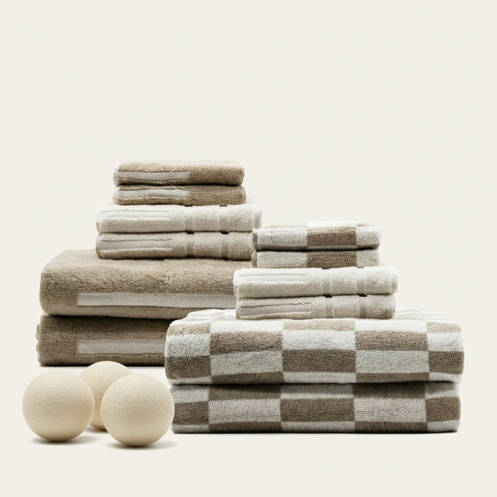Pietra Australian Cotton Towels | Tan/Ecru