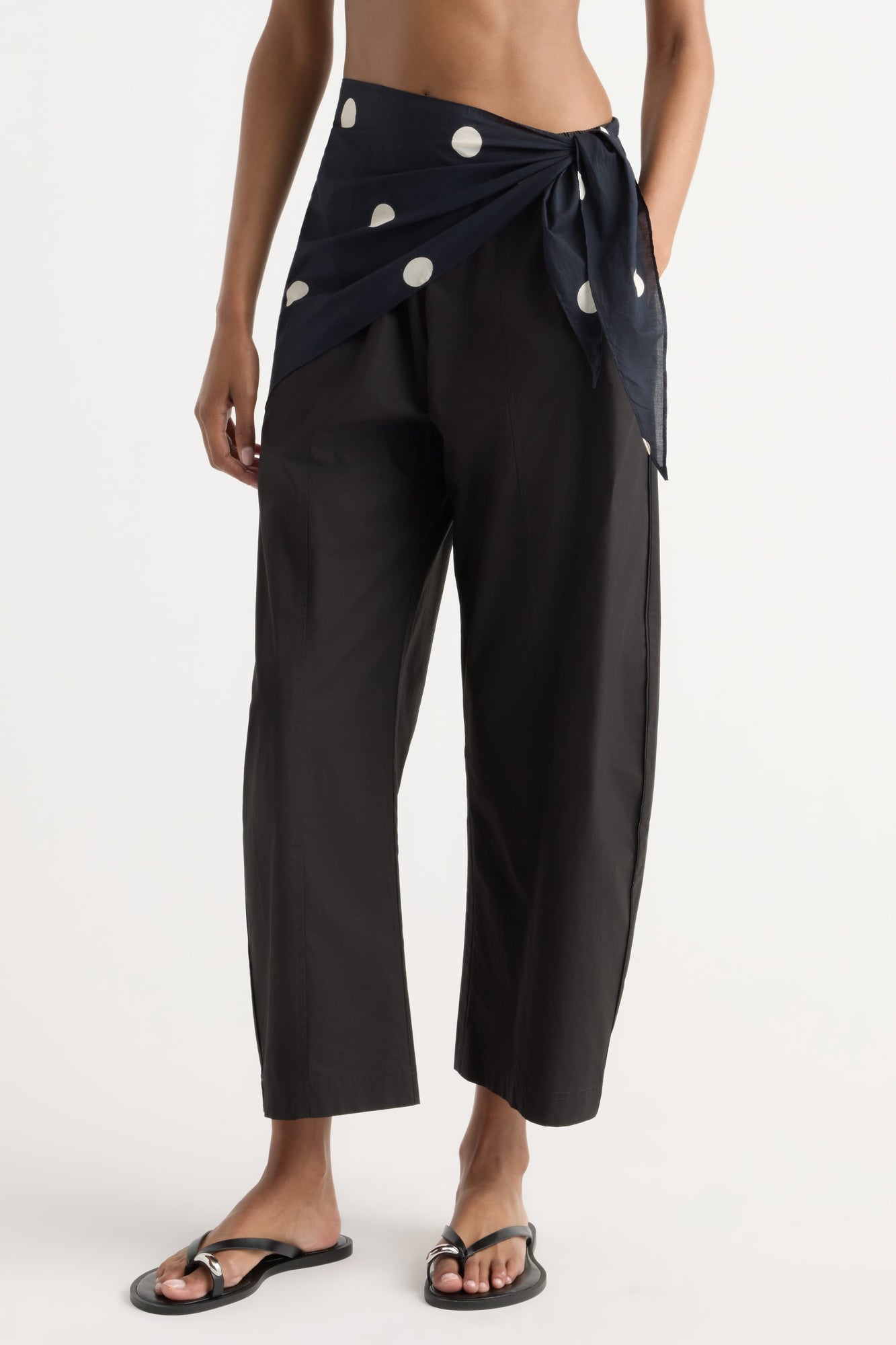 Isilda | Piper Lightweight Polka Dot Triangle Scarf in Size OS