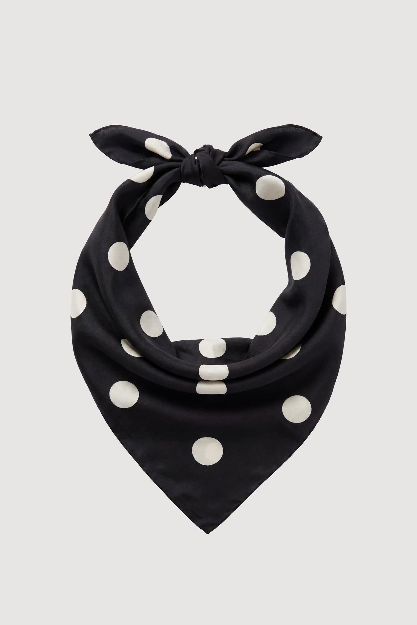 Isilda | Piper Lightweight Polka Dot Triangle Scarf - Flat