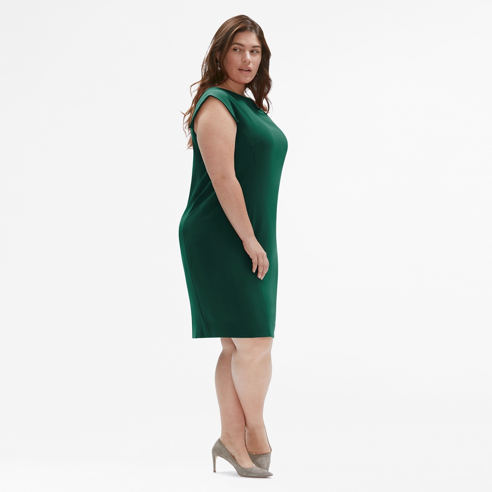 Women | Sarah Dress - Crepe | Viridian