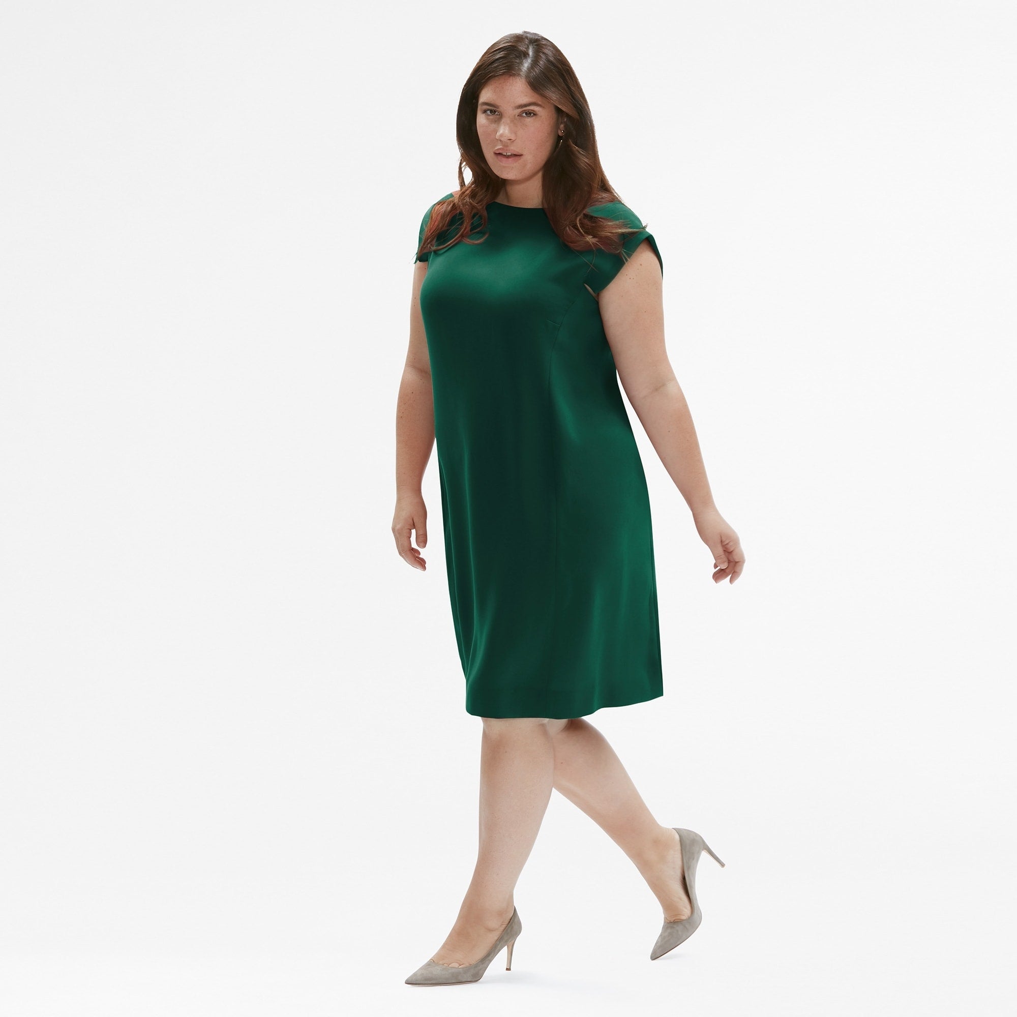 Women | Sarah Dress - Crepe | Viridian