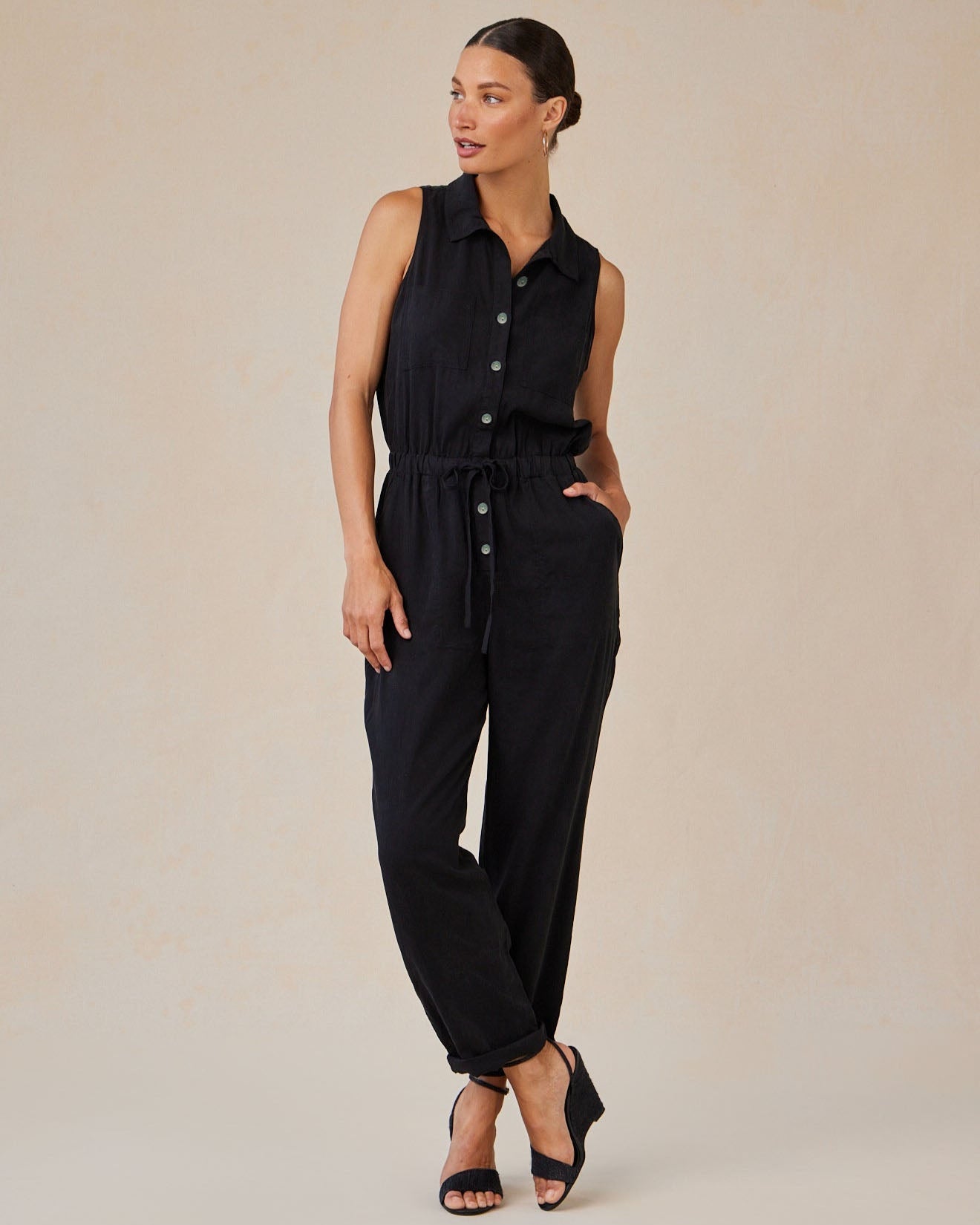 Pocket Jumpsuit | Vintage Black