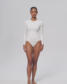 Quarter Zip Long Sleeve Top | Lemon Meringue