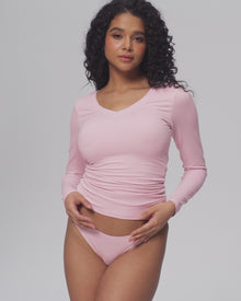Seamless Cheeky Panty | Sky Blue