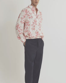 Men | Lakewood Shirt | White Sand/Summer Red