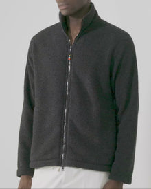 Senon Relaxed Fit Funnel Neck Sweatshirt | Volcano Ash Grey