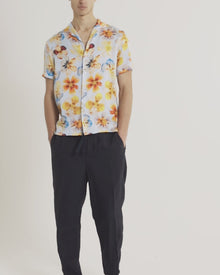 Men | Hibbert Silk Shirt | Springwater Blue