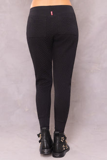 Women | Quilted Racer Jogger | Black