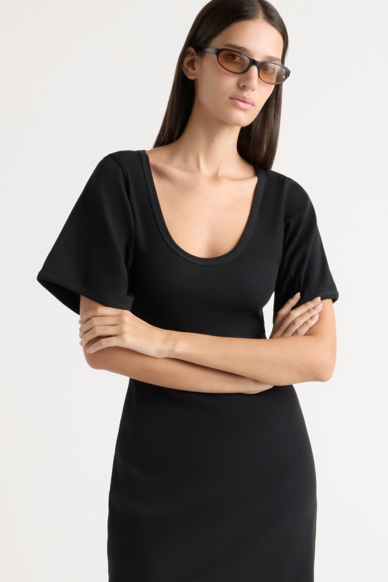 Karolina | Rae Sculpted Scoop-Neck Mini Dress in Size Extra Small