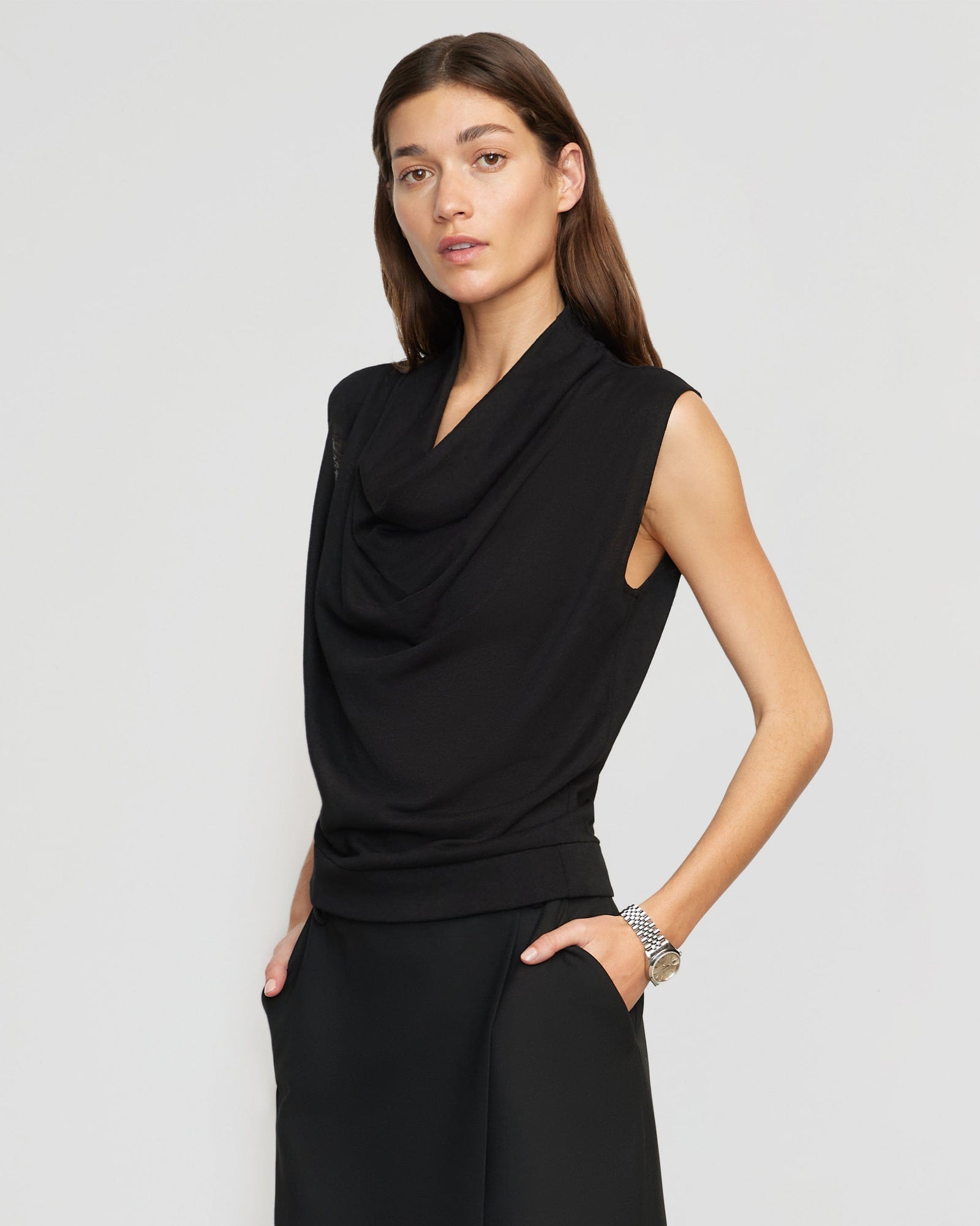 Renee | Ramona Cowl Neck Tee in Size Small