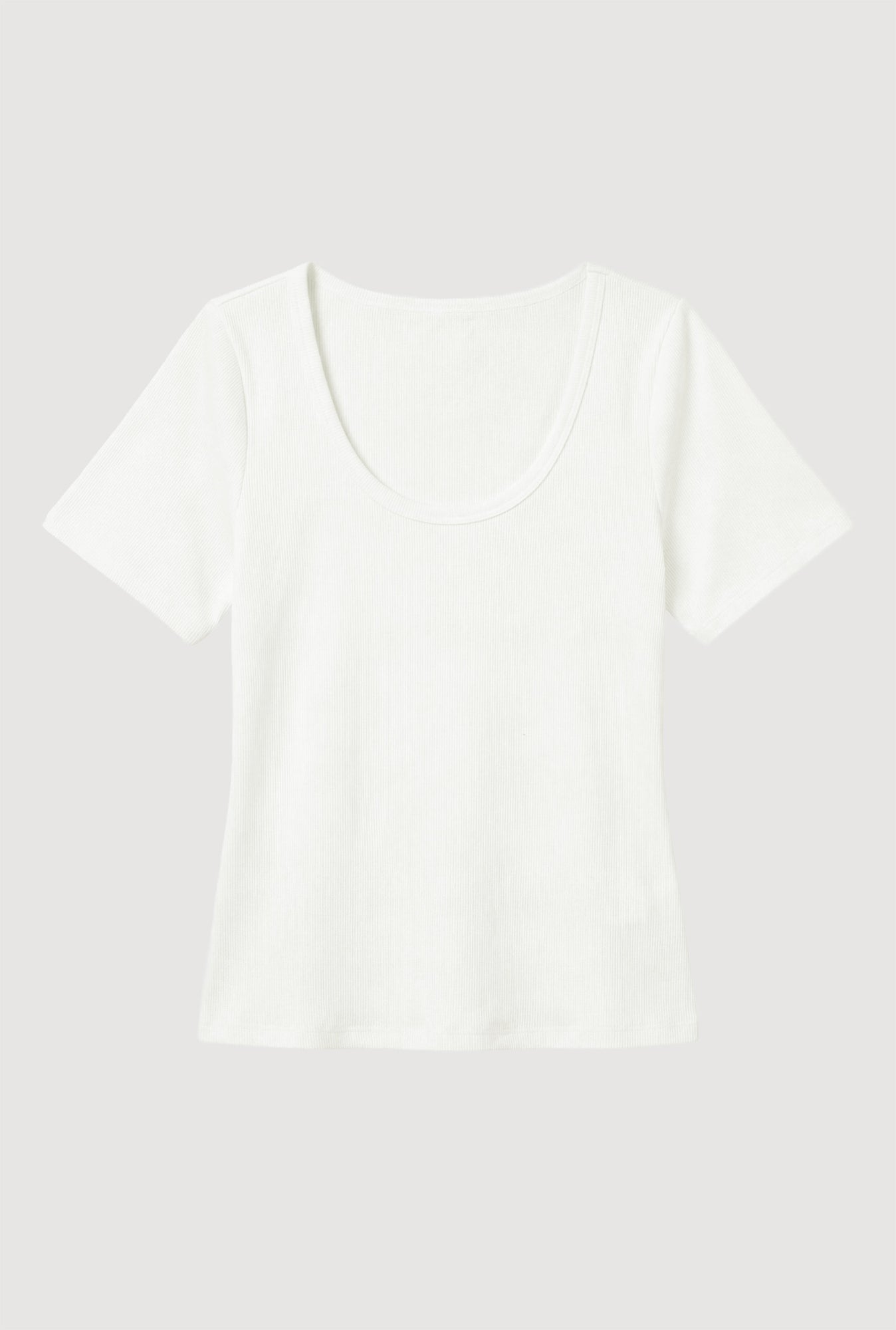 Karolina | Renee Sculpted Scoop-Neck Tee in Size Extra Small - Flat
