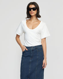 Bianca | Riley Denim Maxi Skirt in Size Small