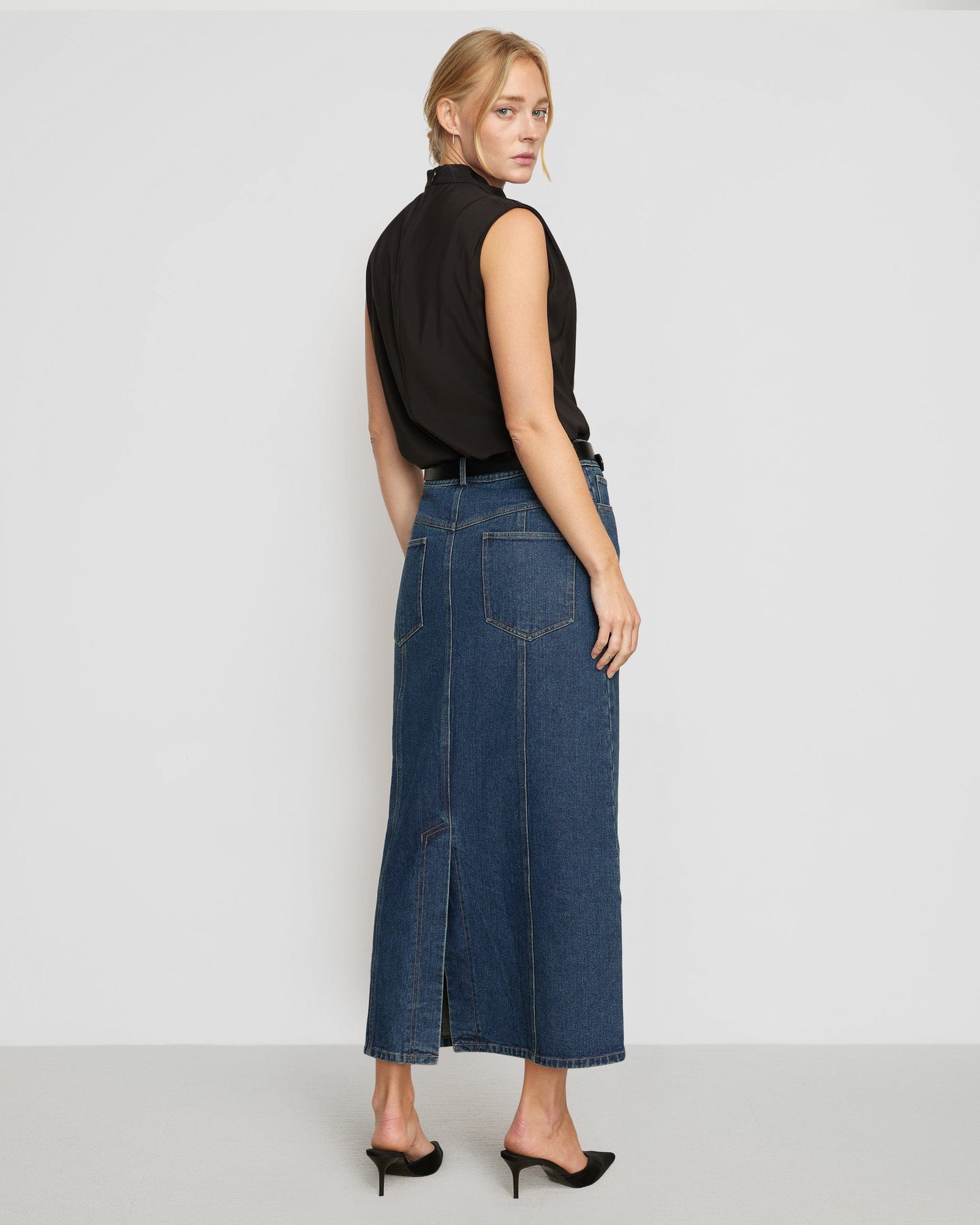 Riley | Riley Denim Maxi Skirt in Size Small