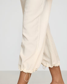 Vanessa | Rio Drawstring Stretch-Waist Pant in Size Small