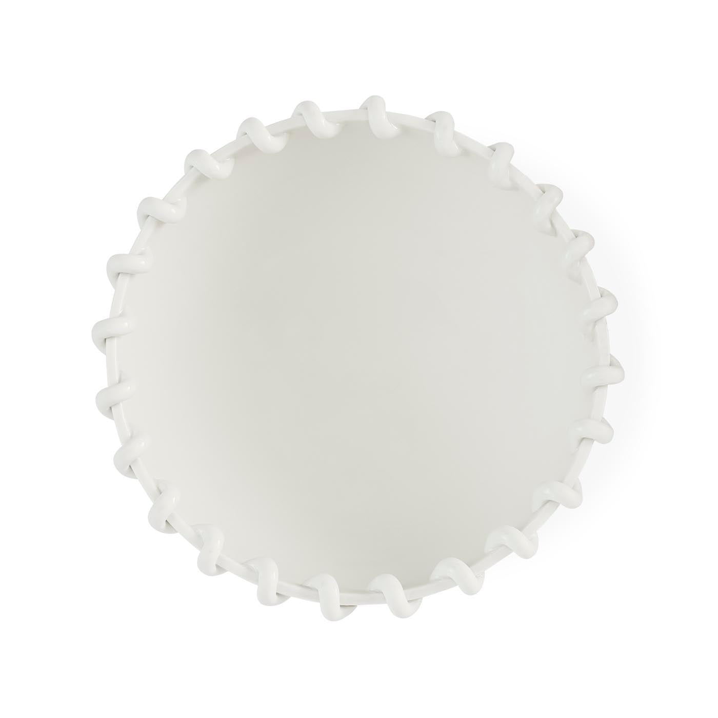 White cap on a white background