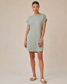 Roll Sleeve T-Shirt Dress | Olive Grove