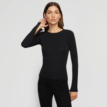 Renee | Ronit Zipper-Sleeve Crew-Neck Tee in Size Small