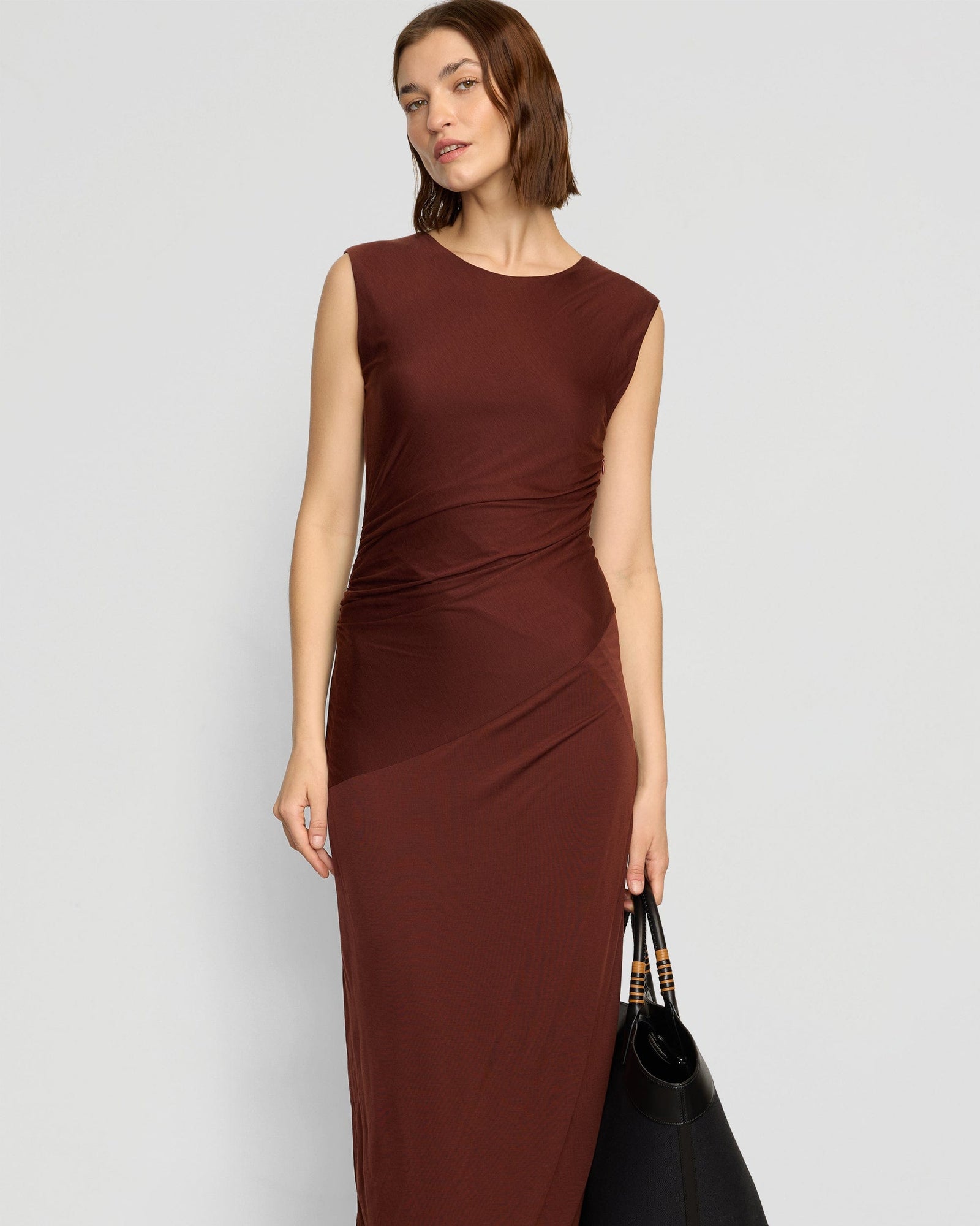Helena | Rowena Twisted Tencel Jersey Dress in Size Small 