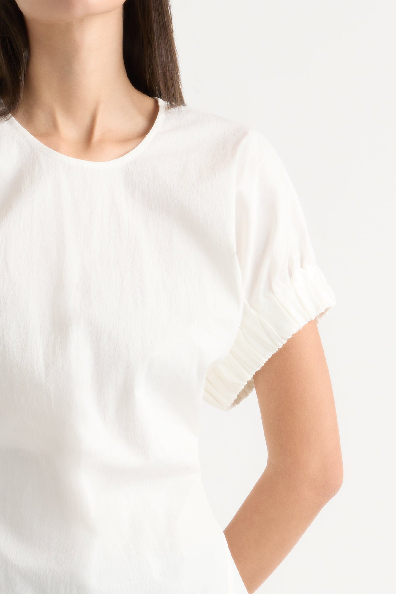 Karolina | Roxanne Elasticated-Sleeve Blouse in Size Extra Small