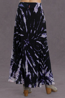 Women | Pull-On Double Layered Maxi Skirt | Acid Spiral Wash 2