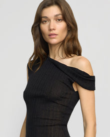 Renee | Saba Off-Shoulder Semi-Sheer Knit Top in Size Small