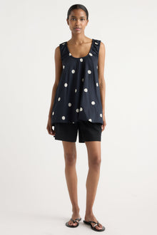 Isilda | Saehee Lightweight Polka Dot Tunic Top in Size Extra Small