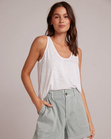 Scoop Neck Tank | White