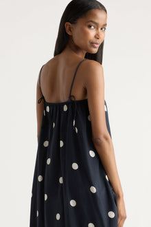 Isilda | Selene Lightweight Polka Dot Maxi Dress in Size Extra Small