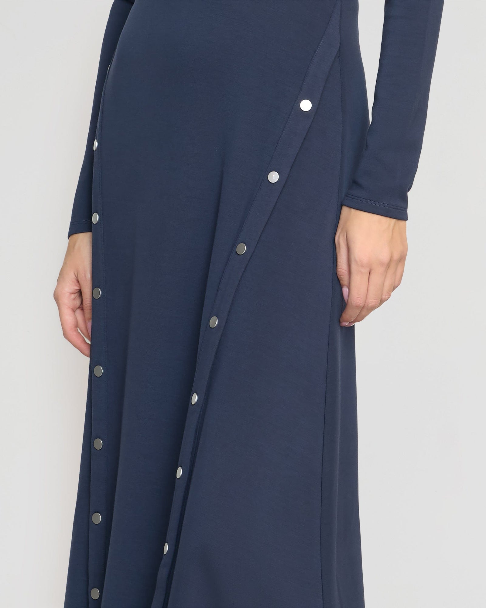 Beate | Shawna Button-Accent Collared Dress in Size Extra Small
