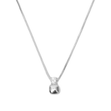 The Scarlette Square Necklace | Rhodium-Plated Brass